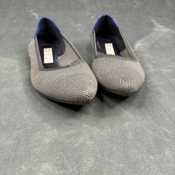 Rothy’s The Point Flats Women’s 8.5 Gray Mesh Washable Vegan Office Shoes - Picture 9 of 10